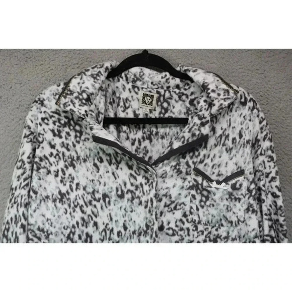 Ann Klein Mink Fleece Pajama Set-Size 2XL - Picture 3 of 12